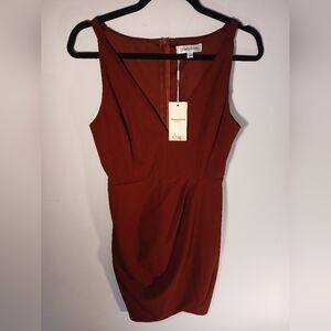 Manydress Women's Chic Deep Maroon Dress